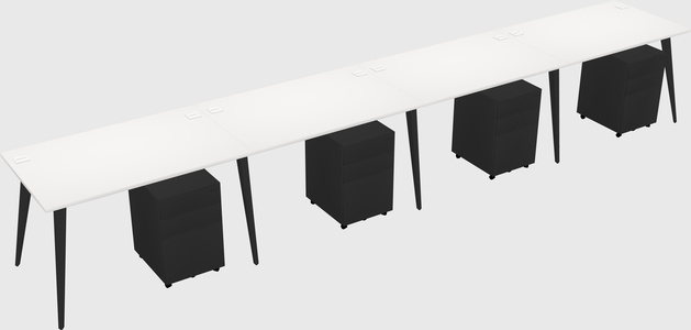 Modern rectangular office desk