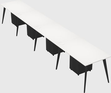 Modern rectangular office desk