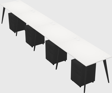 Modern rectangular office desk