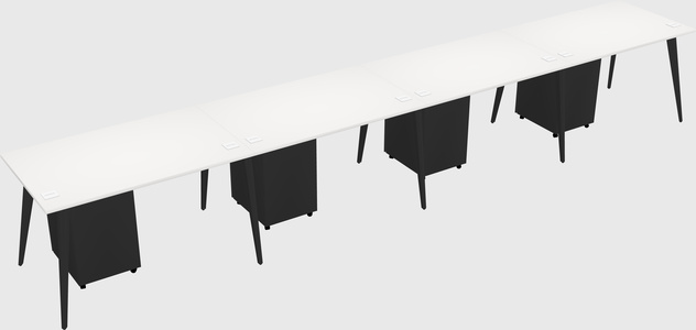 Modern rectangular office desk