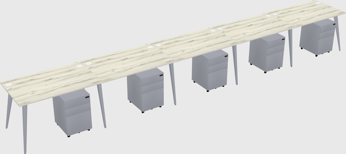 Modern rectangular office desk