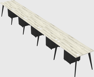 Modern rectangular office desk
