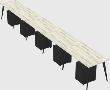 Modern rectangular office desk