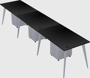 Modern rectangular office desk