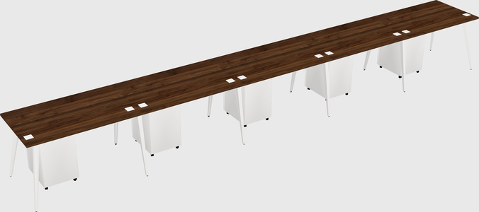 Modern rectangular office desk