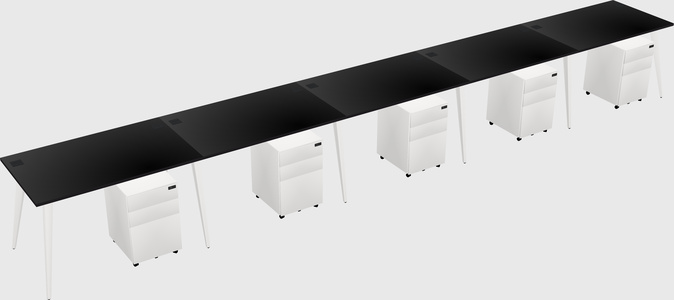 Modern rectangular office desk