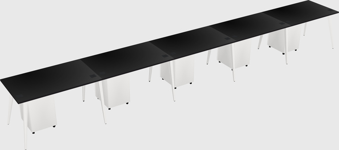 Modern rectangular office desk