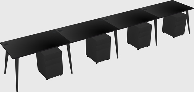 Modern Rectangular Office Desk