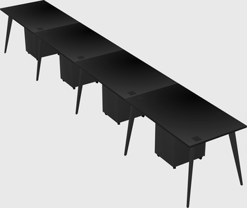 Modern rectangular office desk