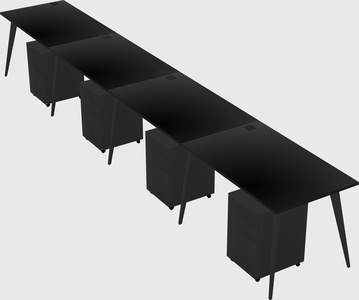Modern rectangular office desk