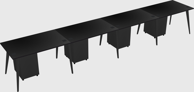 Modern rectangular office desk