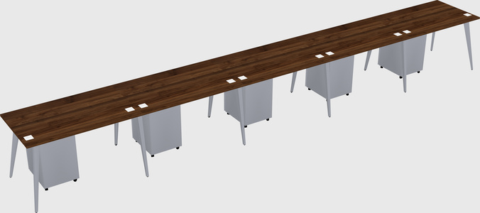 Modern rectangular office desk