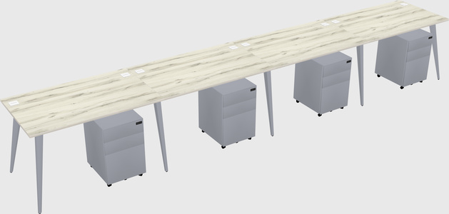 Modern rectangular office desk