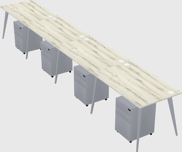 Modern rectangular office desk