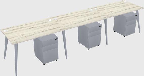 Modern rectangular office desk