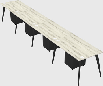 Modern rectangular office desk