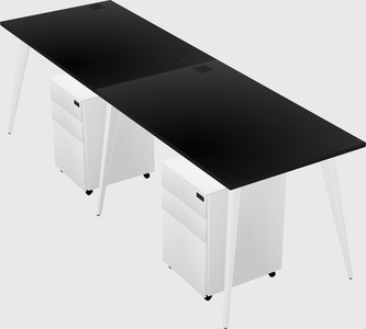 Modern rectangular office desk
