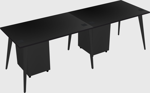 Modern rectangular office desk