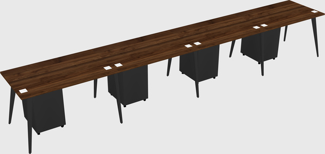 Modern rectangular office desk
