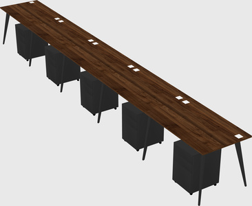 Modern rectangular office desk