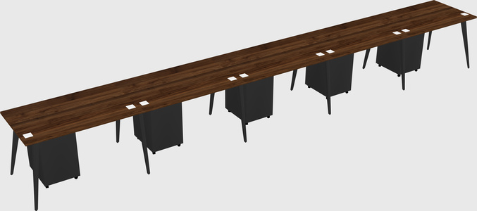 Modern rectangular office desk