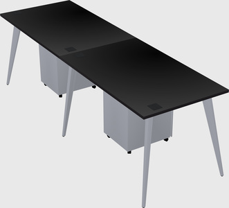 Modern rectangular office desk