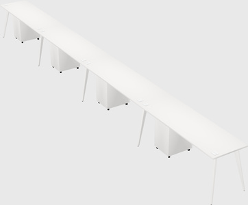 Modern rectangular office desk