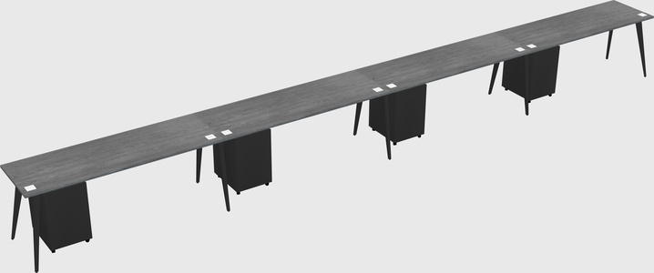 Modern rectangular office desk