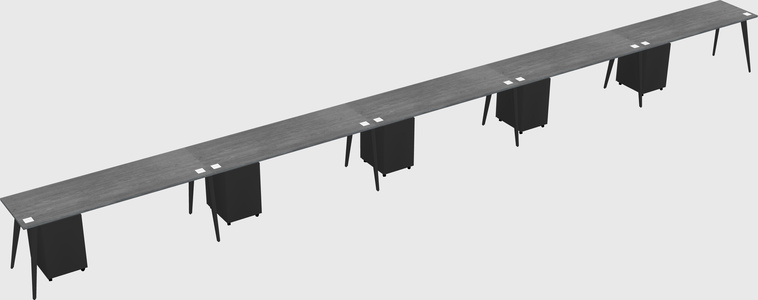 Modern rectangular office desk
