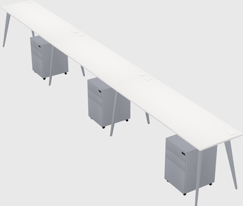 Modern rectangular office desk