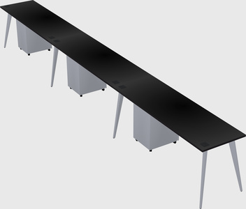 Modern rectangular office desk