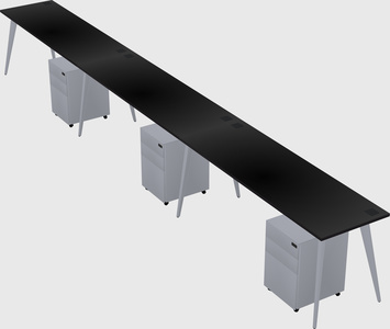 Modern rectangular office desk