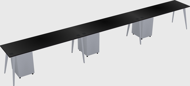 Modern rectangular office desk