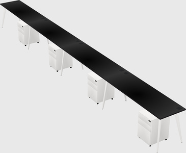 Modern rectangular office desk