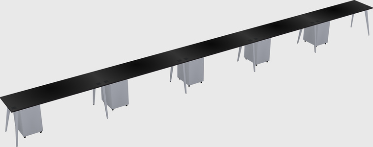 Modern rectangular office desk