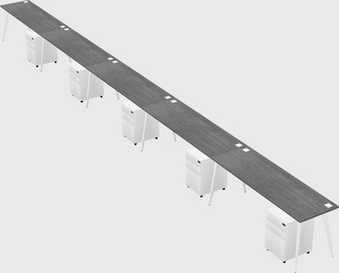 Modern rectangular office desk
