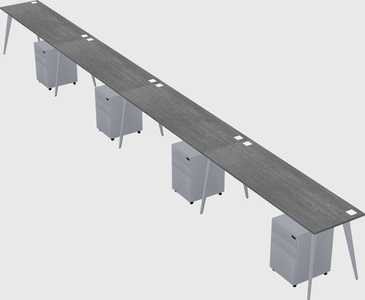 Modern rectangular office desk