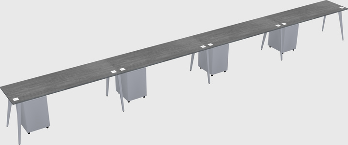 Modern rectangular office desk