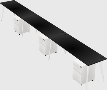 Modern rectangular office desk