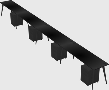 Modern rectangular office desk