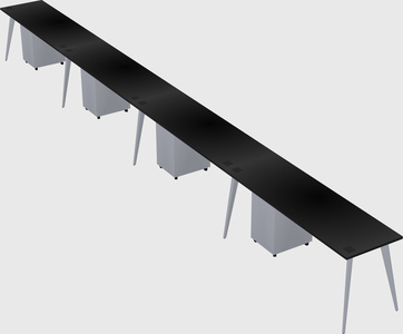 Modern rectangular office desk