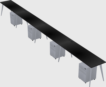 Modern rectangular office desk