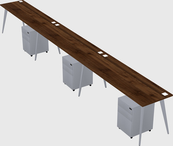 Modern rectangular office desk