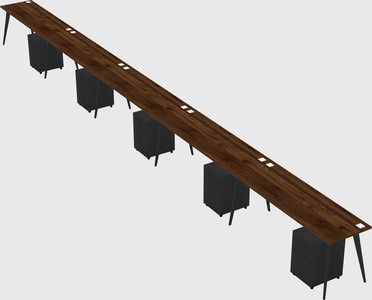 Modern rectangular office desk
