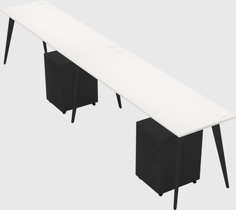 Modern rectangular office desk