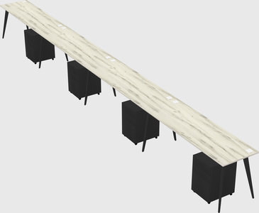 Modern rectangular office desk