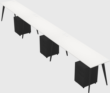 Modern rectangular office desk