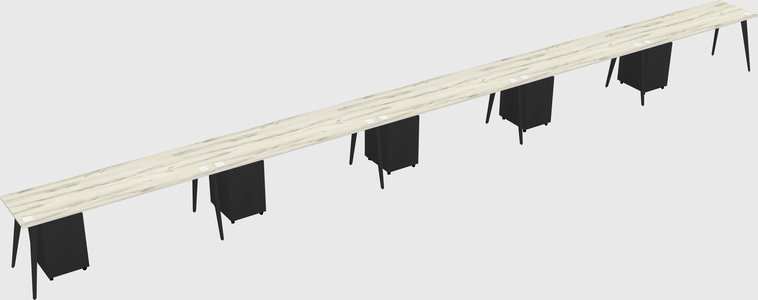 Modern rectangular office desk