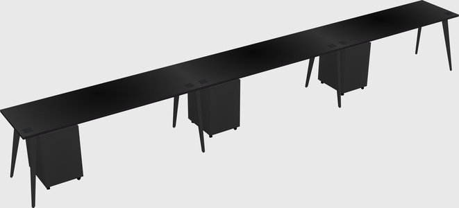 Modern rectangular office desk