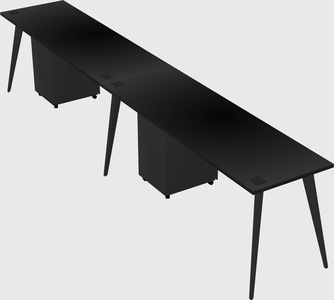 Modern rectangular office desk
